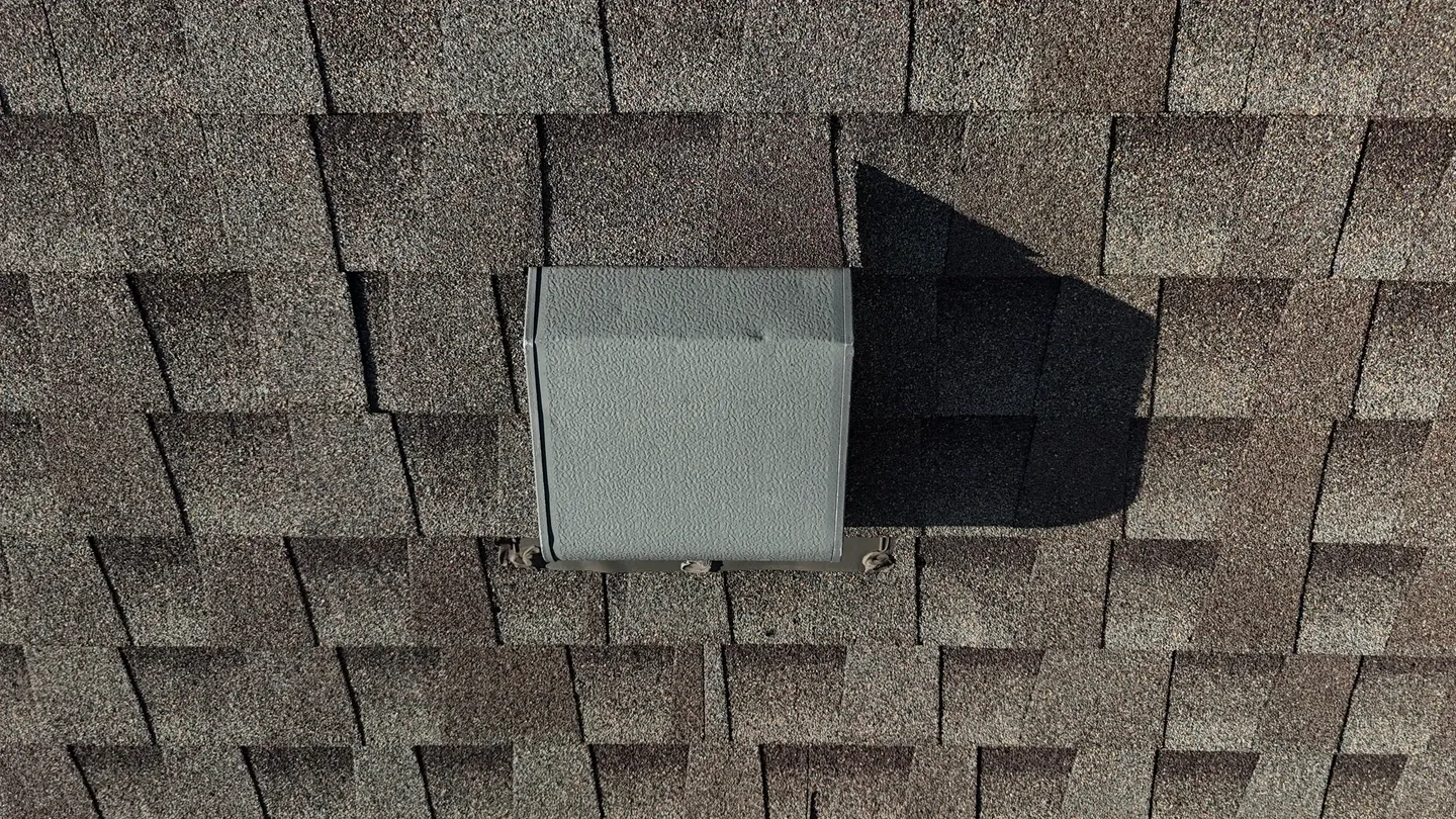 Hail damage close-up
